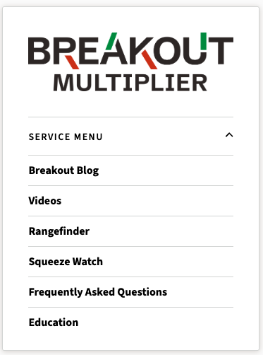 Breakout Multipler service navigation with expanded service menu